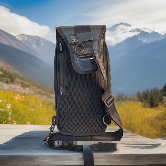 PORTER HEAT SLING SHOULDER BAG Nylon Leather Black Good Used Condition - Picture 6 of 16